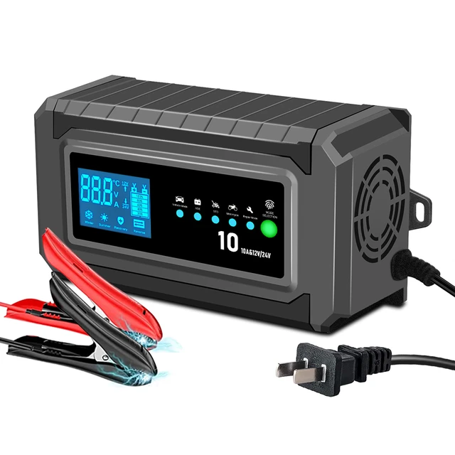 12v 6a Autobatterie ladegerät Smart Schnell ladung Digital anzeige  Intelligentes Impuls reparatur ladegerät für Agm Gel Nass bleis äure -  AliExpress