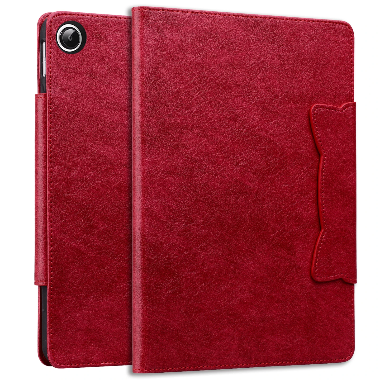 Flower Pattern Leather Wallet Tablet Case