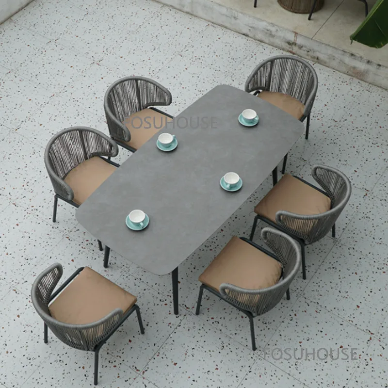 Nordic Outdoor Furniture Rattan Chairs Villa Courtyard Leisure Outdoor