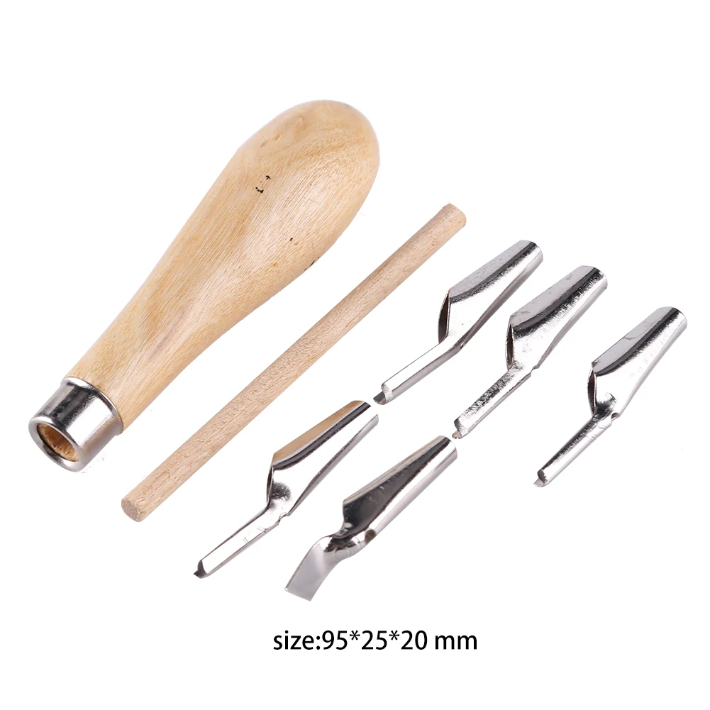 DIY Portable ABS LInoleum Cutter Carving Tools With 5 Blade Bits For Print  Making DIY Sculpture Necessary Tool - AliExpress