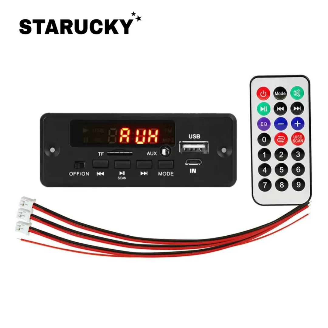 2*3W/20W/25W/40W MP3 Decoder Board 80W BLUETOOTH 5.0 Power Amplifier with Call Recording Wireless USB/TF/LINE IN/FM audio amplifier board audio decoder board