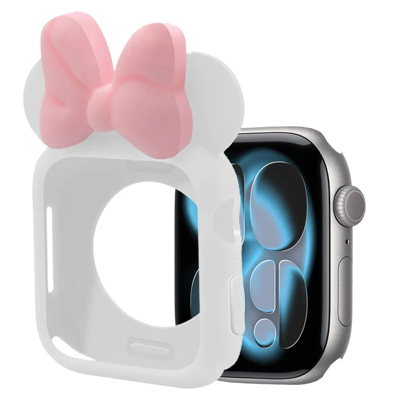 Stylish Cartoon Soft Silicone Protective Shell for Apple Watch - Bumper Cover