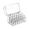 Lipstick Holder 18 Space Clear for Lipstick Storage Display Case Cosmetic Box Lip Gloss with Flip over Lid Make up Organizer 1
