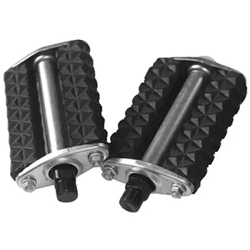 1 paio di pedali per bici retrò da 28 pollici in gomma nera MTB parti di triciclo per biciclette da strada pedali vecchio stile vintage accessorio per ciclismo