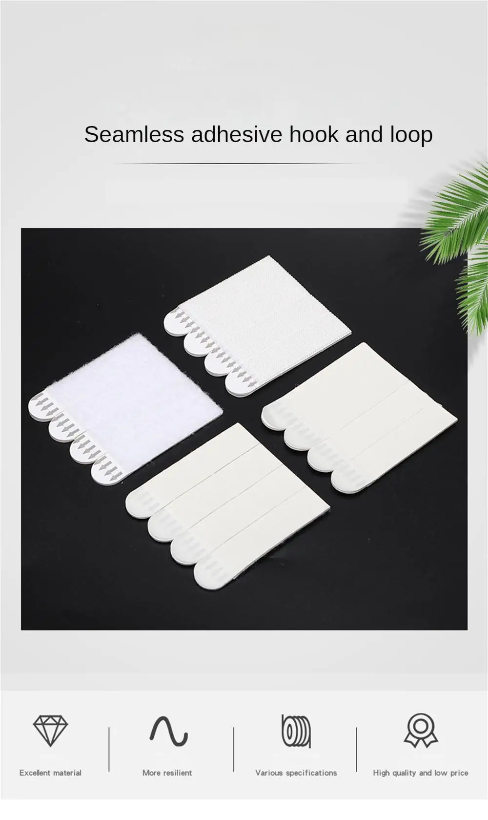 Description Picture 2 of itemMulti-Purpose Hooks Picture Hanging Strips Damage-free Frame & Picture Hanger Strips For Decor Glue Stickers Hook For Home Decor