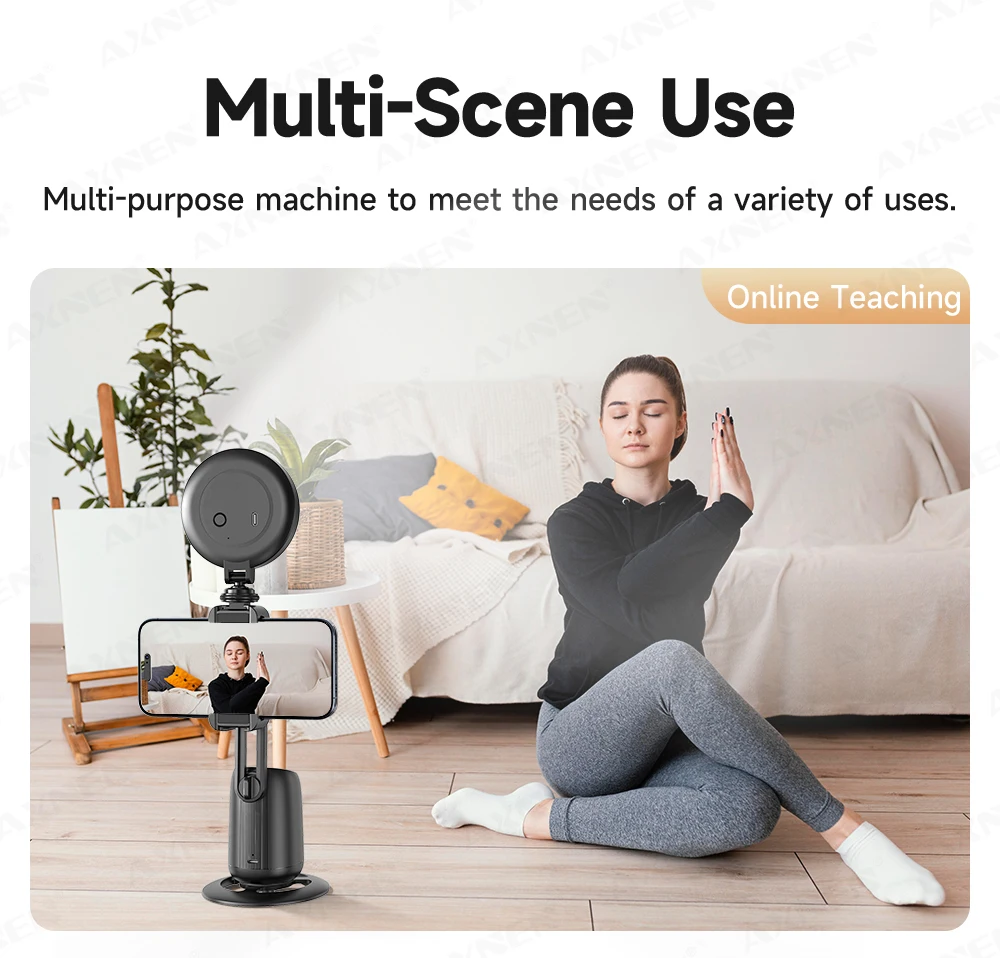 360°Rotating P05 AI Face Tracking Desktop Gimbal Stabilizer Intelligent Follow Shoot Gesture Control