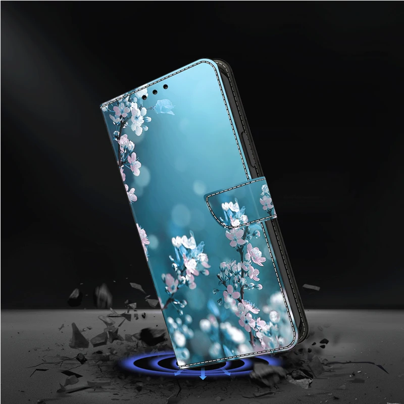 Premium 3D Magnetic Flip Leather Wallet Case