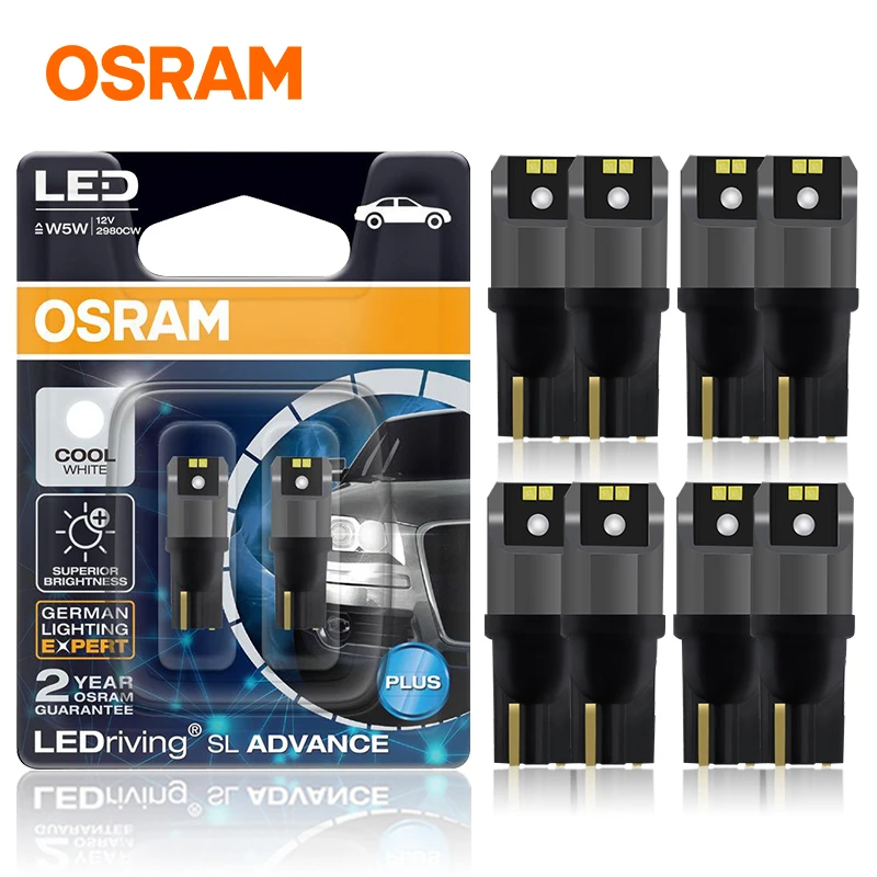 Osram OSRAM 921 Longlife LED W16W 12V 6000K Cool White Twin Pack