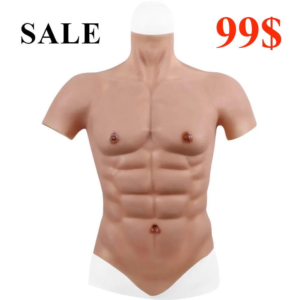 

Drag Queen CostumeCosplay Muscle Suits Fake Muscles Silicone Chest Costume Body Suit Cosplay Crossdress Chest EYUNG