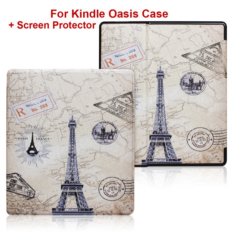 Premium PU Leather Book Cover with Screen Protector and Auto Sleep/Wake Function