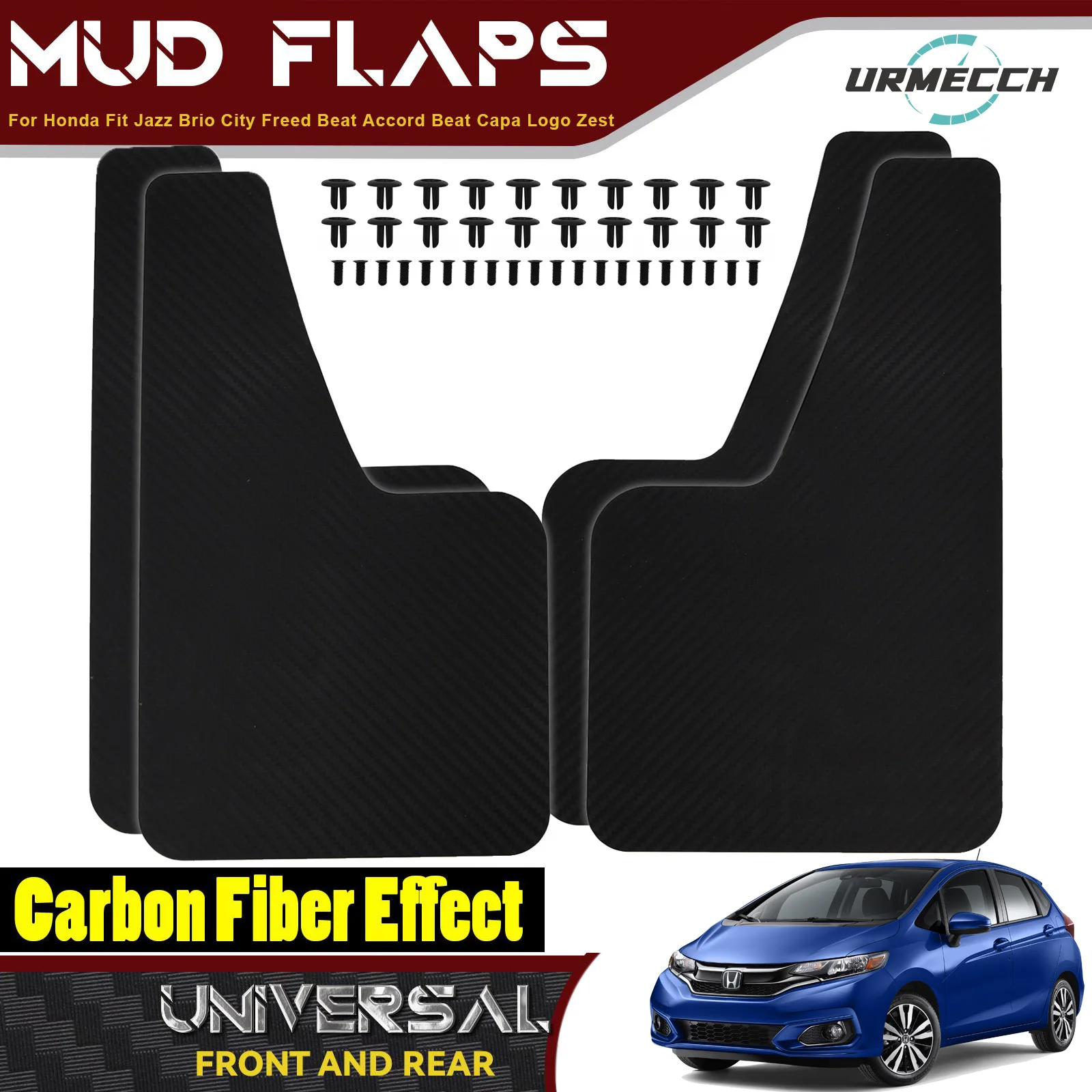 MudflapsMudFlapsSplashGuardsMudguardForHondaCityFitJazzFreed