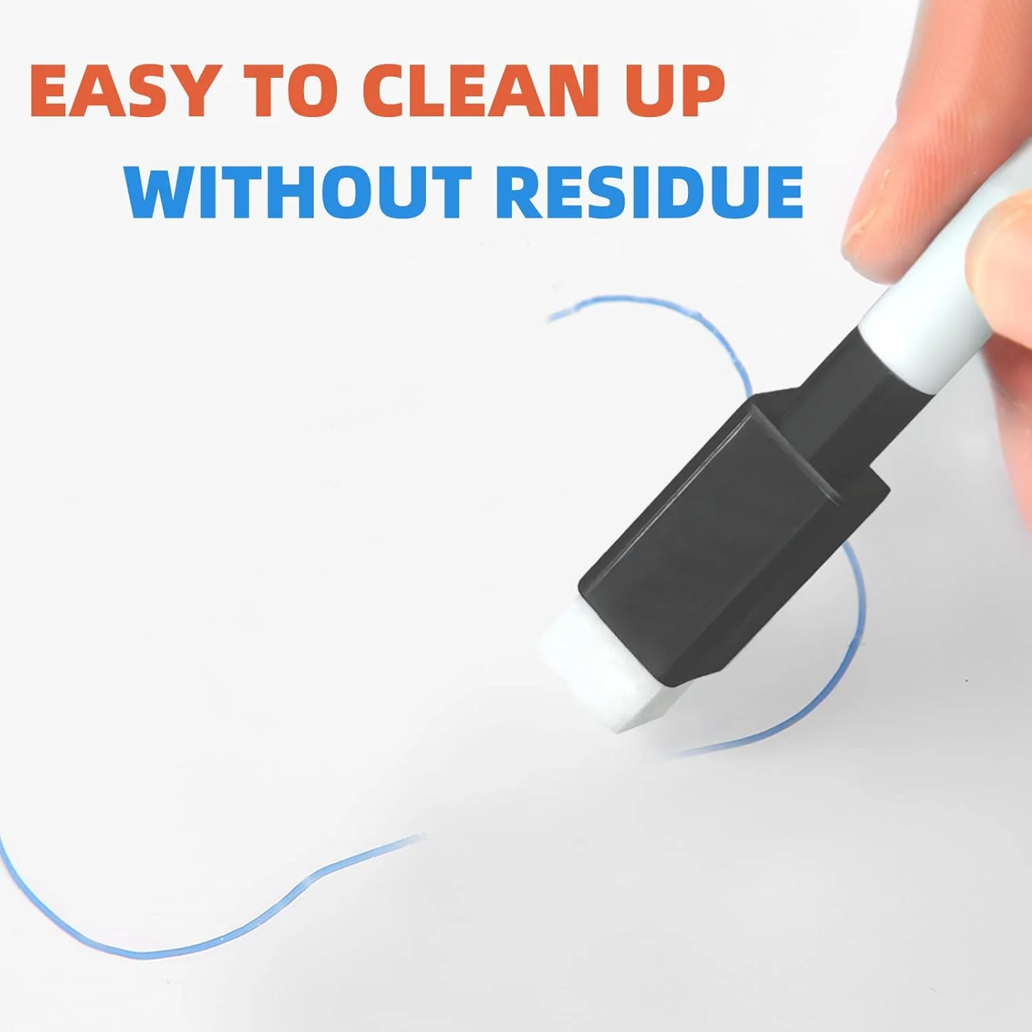 25개입 블랙 드라이 이레이즈 마커, 지우개 캡이 있는 미니 화이트보드 펜, 학교, 사무실 및 가정용 저취미세사펜