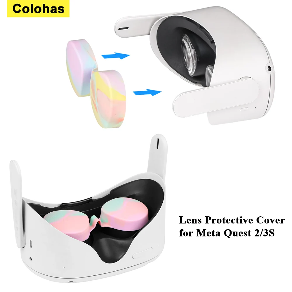 Silicone Dustproof & Anti-Scratch VR Lens Protector Cover