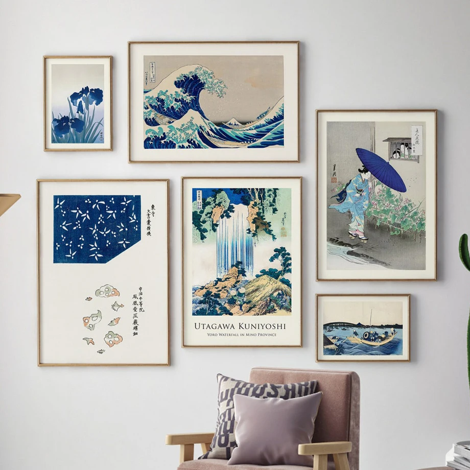 KatsushikaHokusaiKanagawaGreatWavePostersVintageJapaneseWall