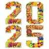 2025 Number Charcuterie Board Box Wooden Food Tray 2025 Number Set Grad Decorations Snack Trays Graduation Party Supplies Cake 5
