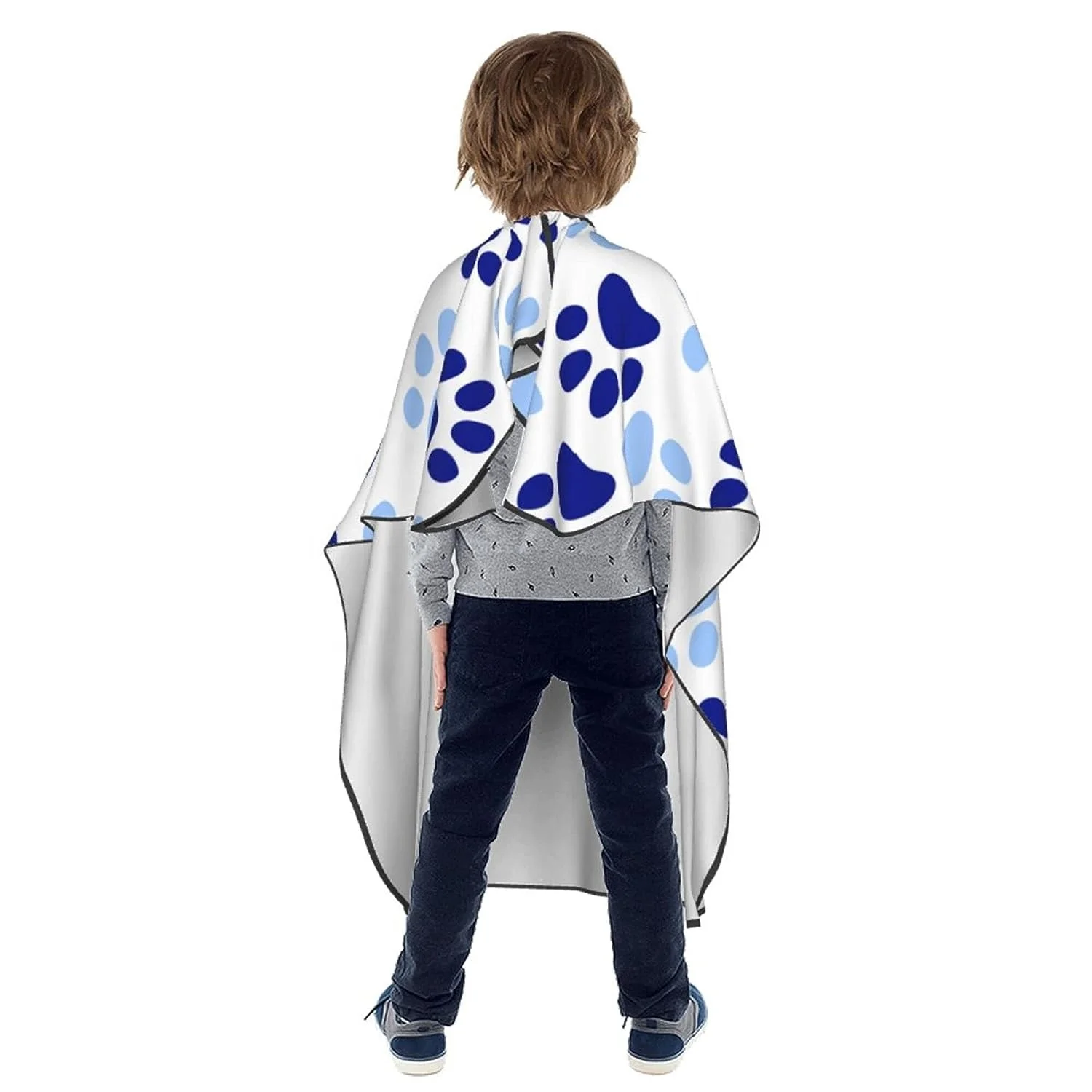 Kids Barber Cape Professional Salon Cape Hair cutting Cover for Child Styling Apron with Adjustable Closure