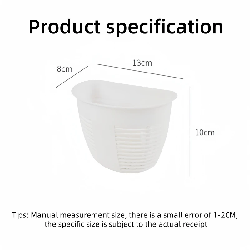 Description Picture 3 of itemWall Hanging Seamless Storage Box Plastic Storage Basket Household Small Hanging Basket Storage Rack Kitchen Storage Basket