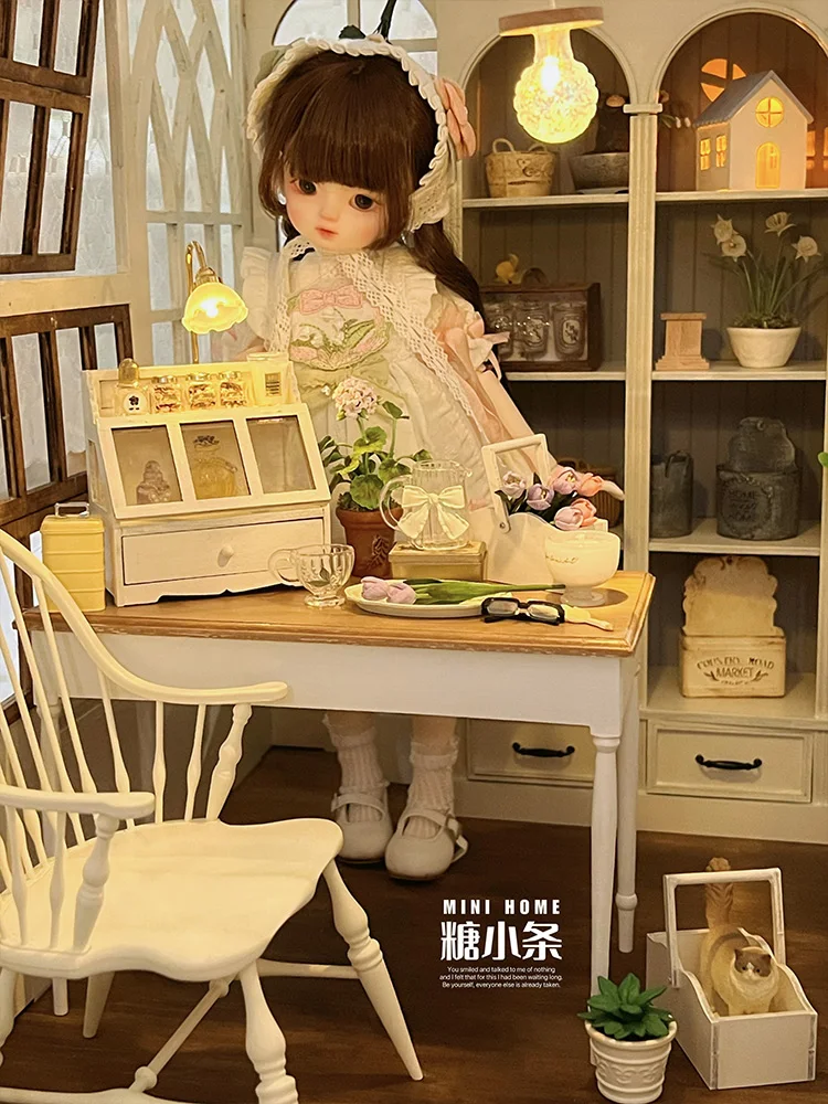 Madeira maciça Miniatura Loja Modelo, Doll House Móveis Acessórios,  mercearia, Bjd Ob11, Gsc Blyth Lol, 1:12 - AliExpress