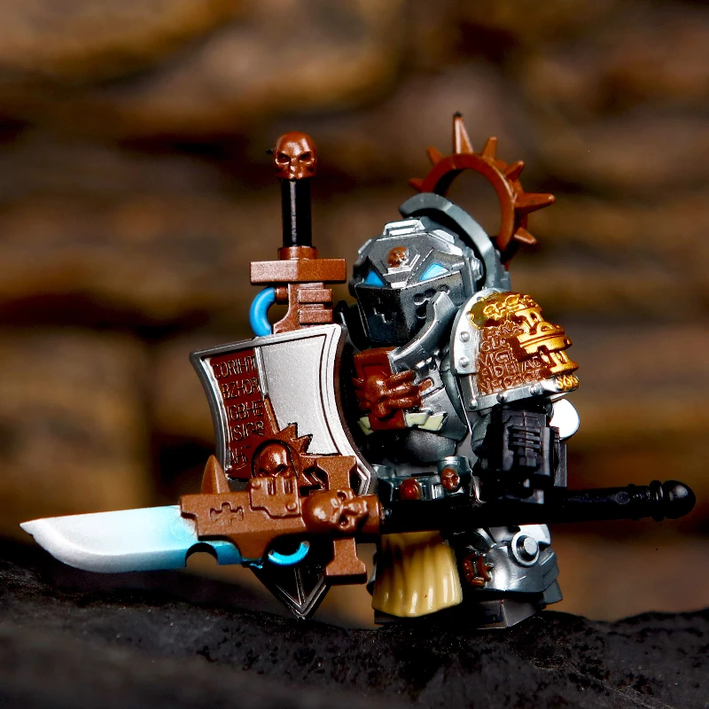 40K game building doll Dark Angel Grey Knight Dark Blue Salamander Mini assembly action figure model toy building blocks