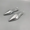 AL*A Silver Slingback Shoes In Real Leather High Quality Golden Mirror Flat Shoes 2025 New Luxury Design Shoes For Women 1