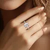 DEZO All Moissanite  5 ct Engagement Rings For Women Solid 925 Sterling Silver Oval Cut VVS1 D Color GRA Certificate 5