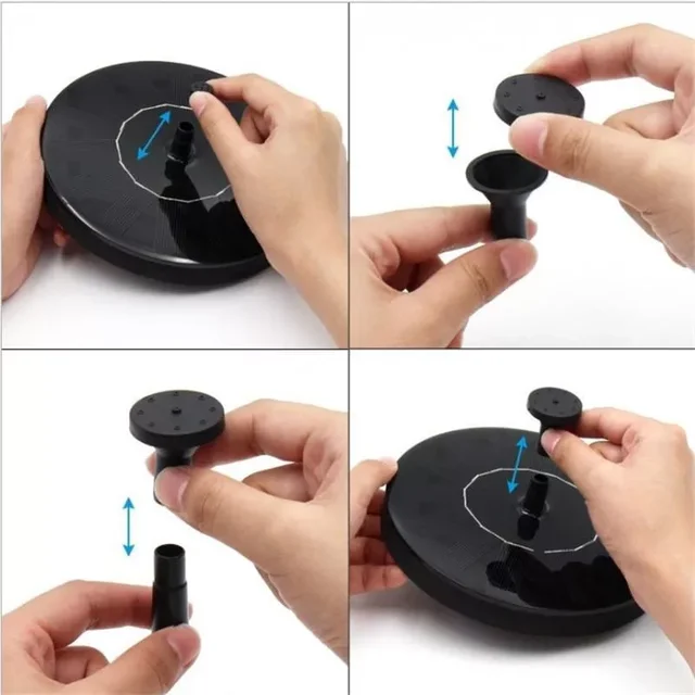 Napenergia Úszó Szökőkút Kerti Medence Tó Dekoráció Napelemes Panele - Image 6