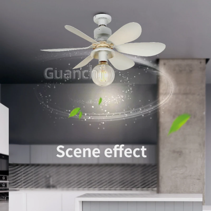 DIY LED 40W Ceiling Fan Light E27 with Remote Control for Dimming, Suitable for Living Room, Study, Household Use,