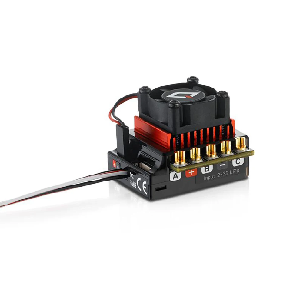 Hobbywing QuicRun 3650  귯ø , 귯ø ӵ Ʈѷ, ESC, LED α׷ ڽ, 1/10 RC ڵ, 10BL120 120A