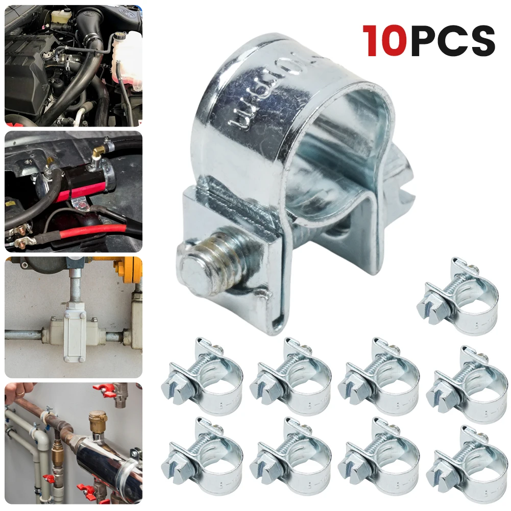 

Durable New Practical Hose Clamp Clamp Coolant Diesel Petrol Pipe Radiator 10pcs Accessories Fitting Fuel Line