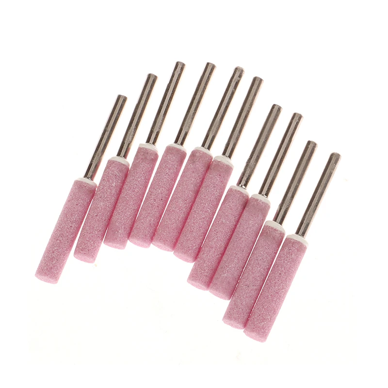 10Pcs Chainsaw Sharpener Grinding Stone File 4/4.8/5.5/6mm Chains Saw Sharpening Set Polishing