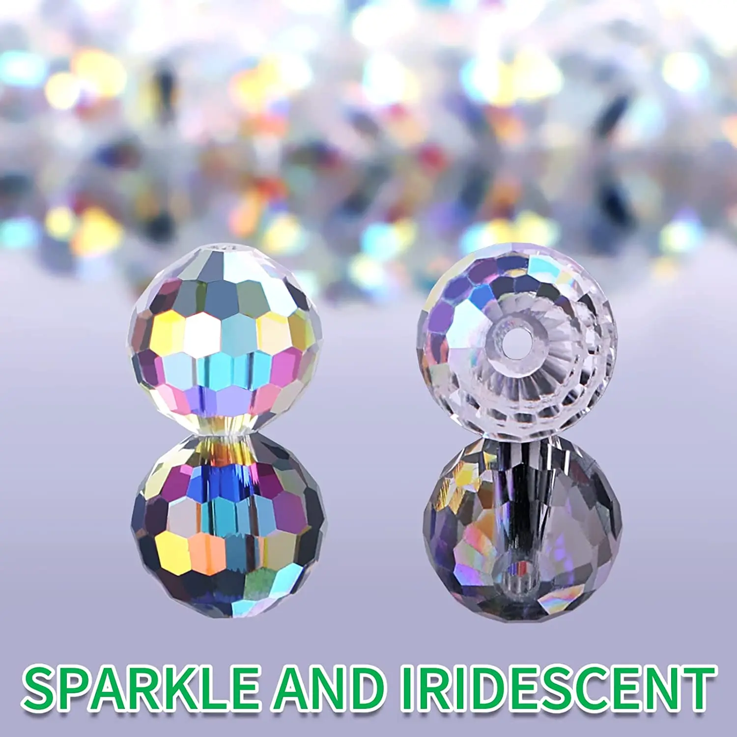 Rotondo 96 Sfaccettature Taglio AB Placcato 6mm 8mm 10mm - Foto 8