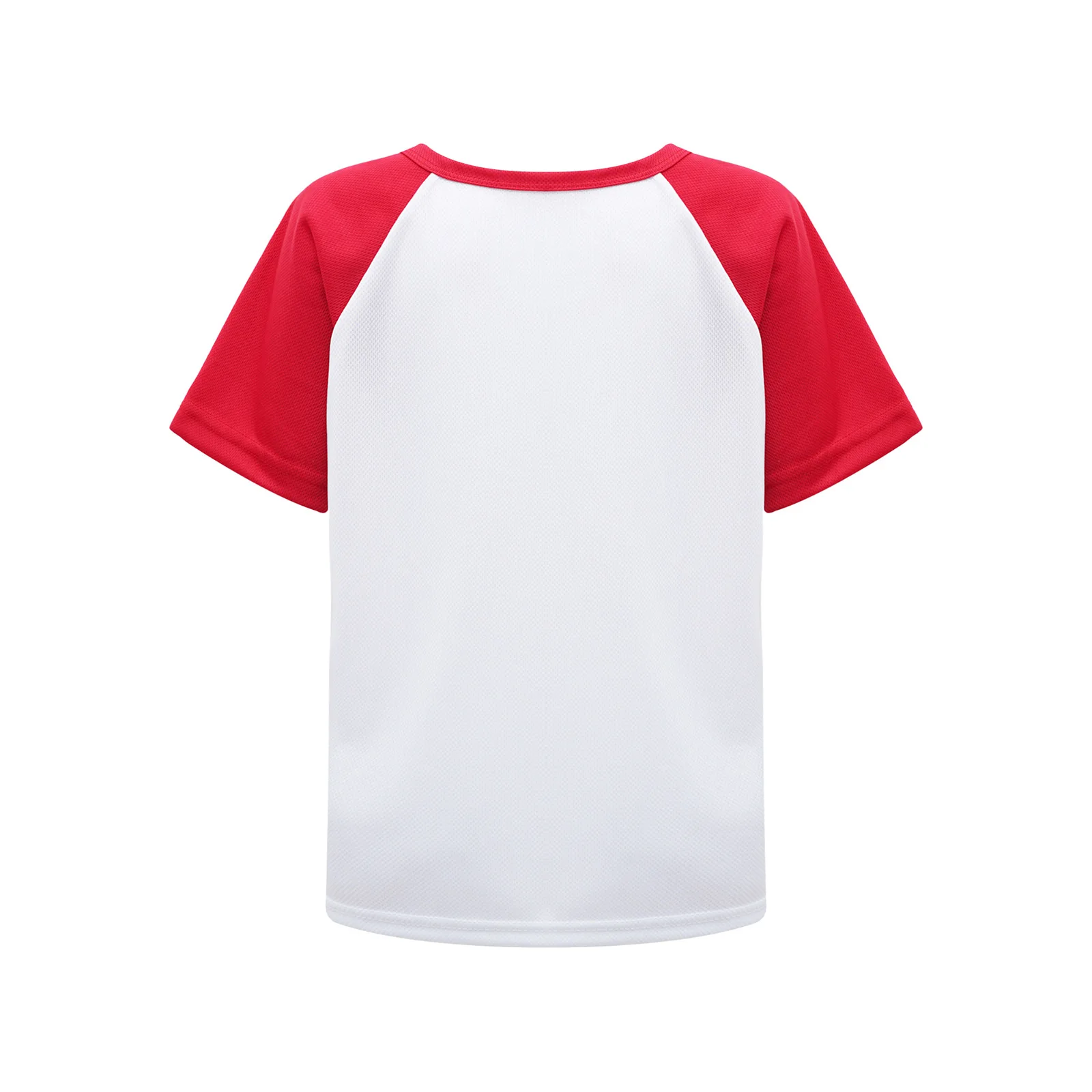 Boys Kids Casual Quick-drying T-shirt Color Block Workout Sports Shirts Top Tee Breathable Running T-shirts Children Sportswear
