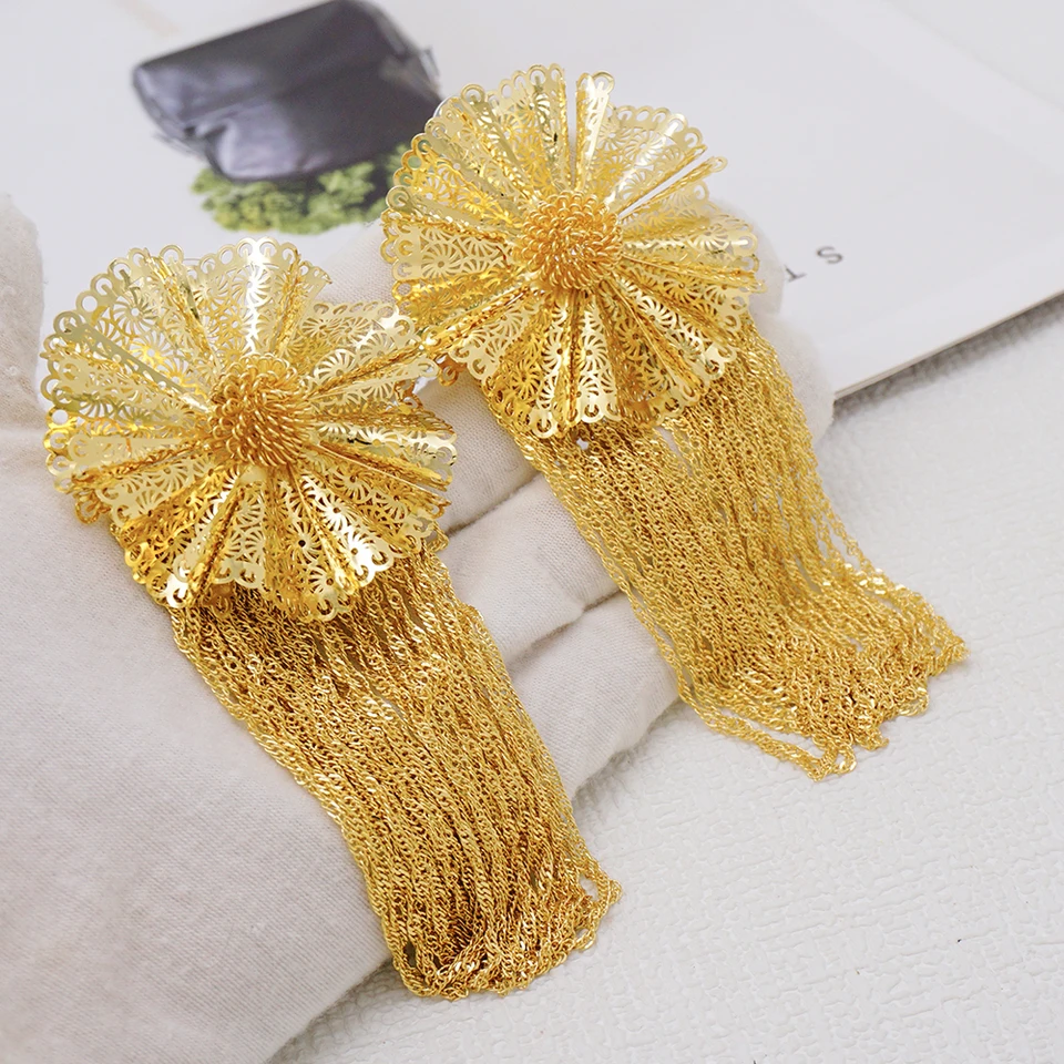 Threader Earrings Silver FANZE Fashion Threader Earrings For Women Gold Long Dangle Tassel Earring Trendy Jewelry Gift For Holiday Prom Wedding Party Valentine Chrismas Gold Sparkly Earrings