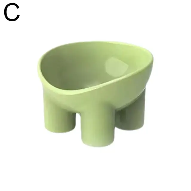 Cat Food Bowl Macron Color Thick Legs High Feet Stable Food Dog 4-Color Pet Grade Drop Eat Food Water Dish Anti Bowl Suppli O9H0 5