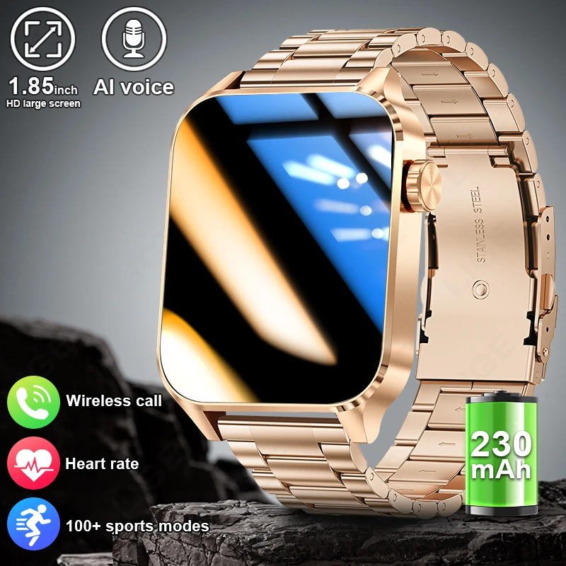 LIGE Smart Watch For Men Women Luxury Full Touch Screen Sport Fitness Waterproof Smartwatch For Xiaomi Huawei Android iOS iPhone