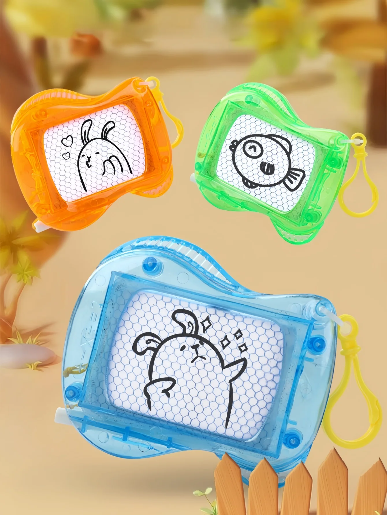 1/3/6Pcs 지울 수 있는 자기 드로잉 보드 키체인, 미니 휴대용 낙서 그림 노트, 배낭 펜던트, 완벽한 생일 선물