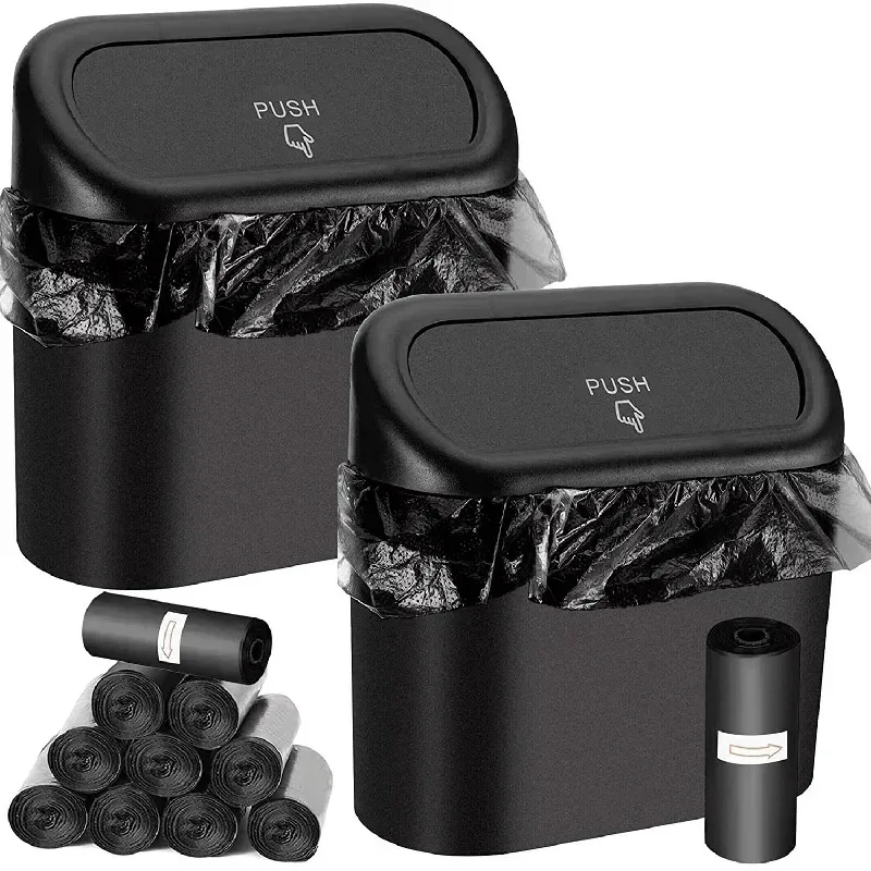 Mini Car Trash Can with Lid 1