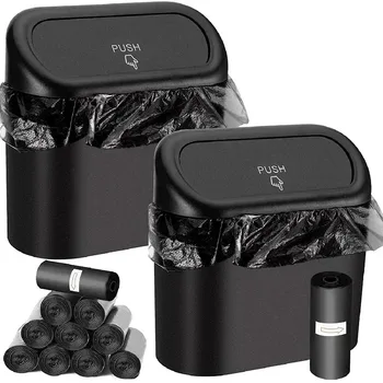 Mini Car Trash Can with Lid 1