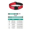 Reflective Dog Collar Soft Padded Breathable Safety Stripes Adjustable Cute Puppy Pet Necklace for Small Medium Large Dog 2