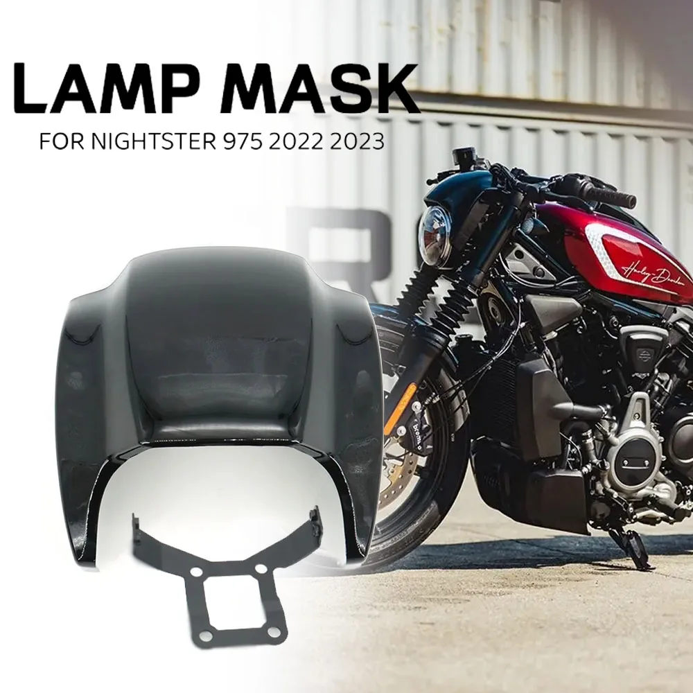 

For Harley Nightster 975 RH975 2022 2023 Motorcycle Accessories Front Lamp Cowl Headlight Fairing Headlamp Mask Protection Cover