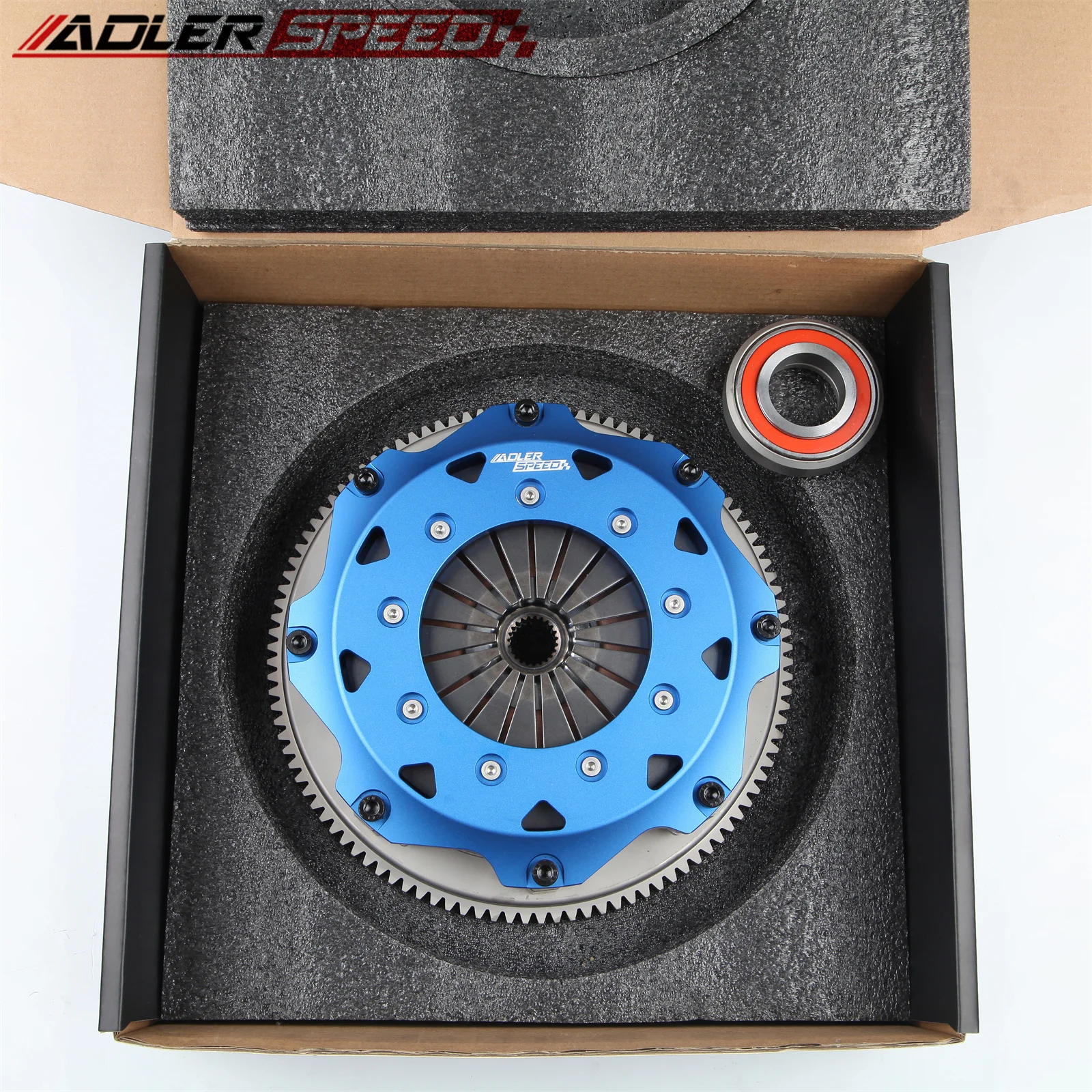 ADLERSPEED 8.5인치(215mm)/7.25인치(185mm) 레이싱 클러치 트윈 디스크 키트 (1989-1998년식 닛산 240SX 2.0L 터보 SR20DET용)