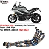 For BMW S1000XR S1000 XR 2020 2021 2022 2023 Motorcycle Exhaust Full Systems Escape Moto Modify Titanium Alloy Front Link Pipe