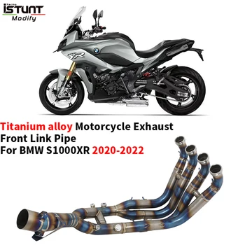 For BMW S1000XR S1000 XR 2020 2021 2022 2023 Motorcycle Exhaust Full Systems Escape Moto Modify Titanium Alloy Front Link Pipe