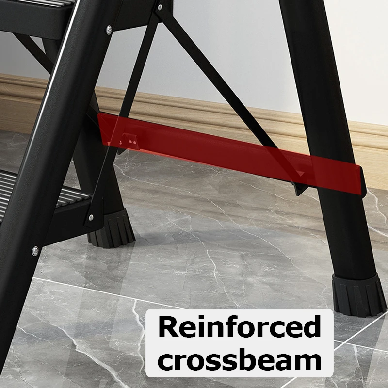 Folding Step Stool 2/3/4 Step Carbon Steel Foldable House Portable Ladder Stable for Home Multifunctional