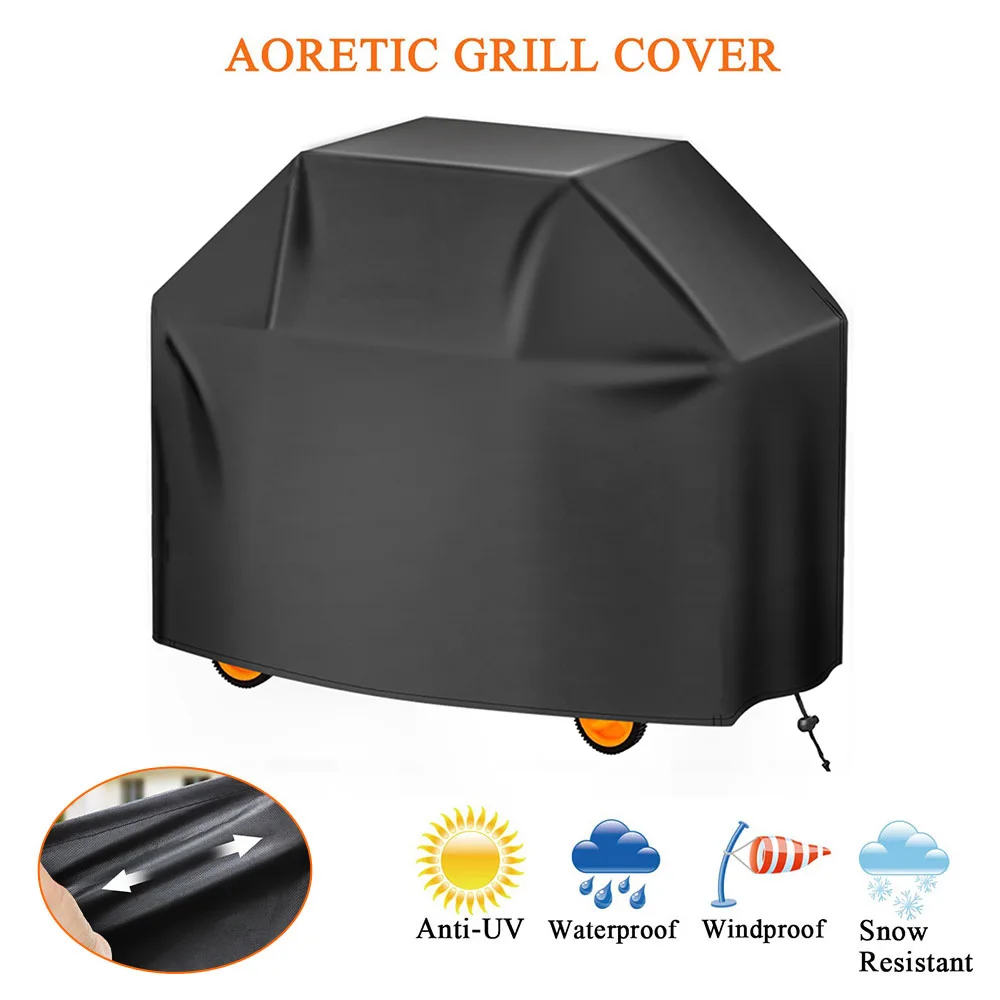 Bbq Grill Barbeque Cover Anti-Polvere Impermeabile Weber Heavy Duty Charbroil Bbq Cover Outdoor Rain Protective Barbecue Cover 3 Size