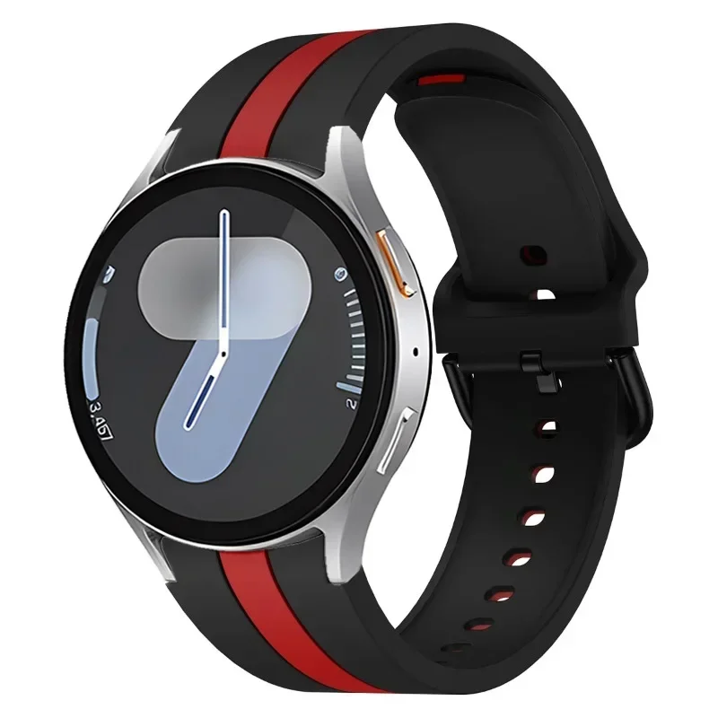 Dual-Color Silicone Strap - Comfortable Watch Band Bracelet
