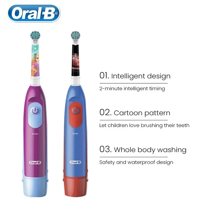 Children's Electric Toothbrush with Soft Bristles and Timer