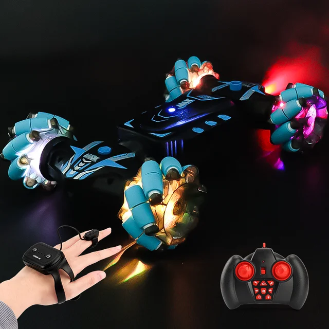 Stunt Twister Remote Control Car Toys 2.4GHz 4WD Twist- Desert Cars Gesture Control Remote Mountain Climbing Car Gift To Kids 1