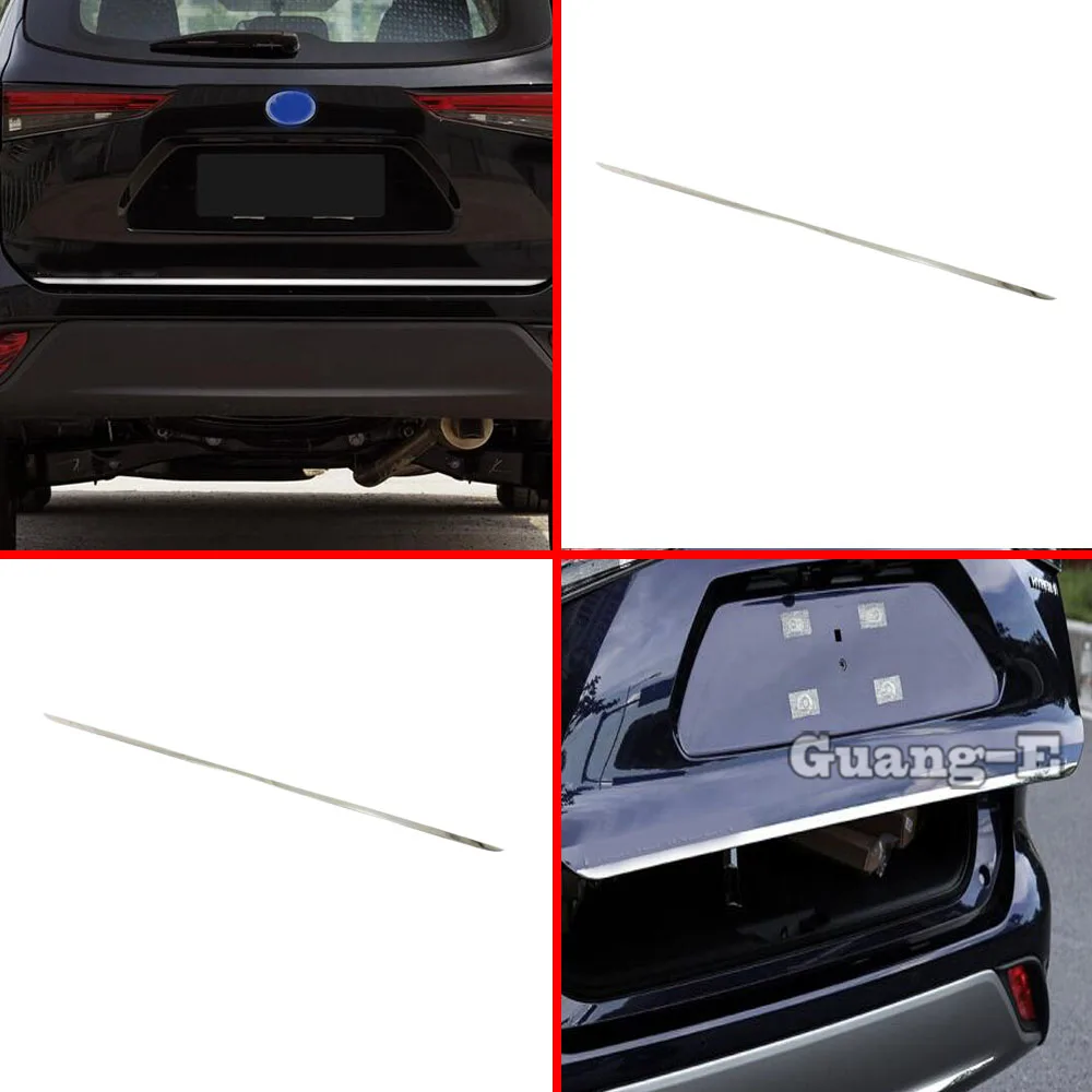 

Tailgate Trim Car Rear Tail Door Trunk Strips Cover Exterior Accessories Decoration For Toyota Highlander Kluger 2020 2021 2022