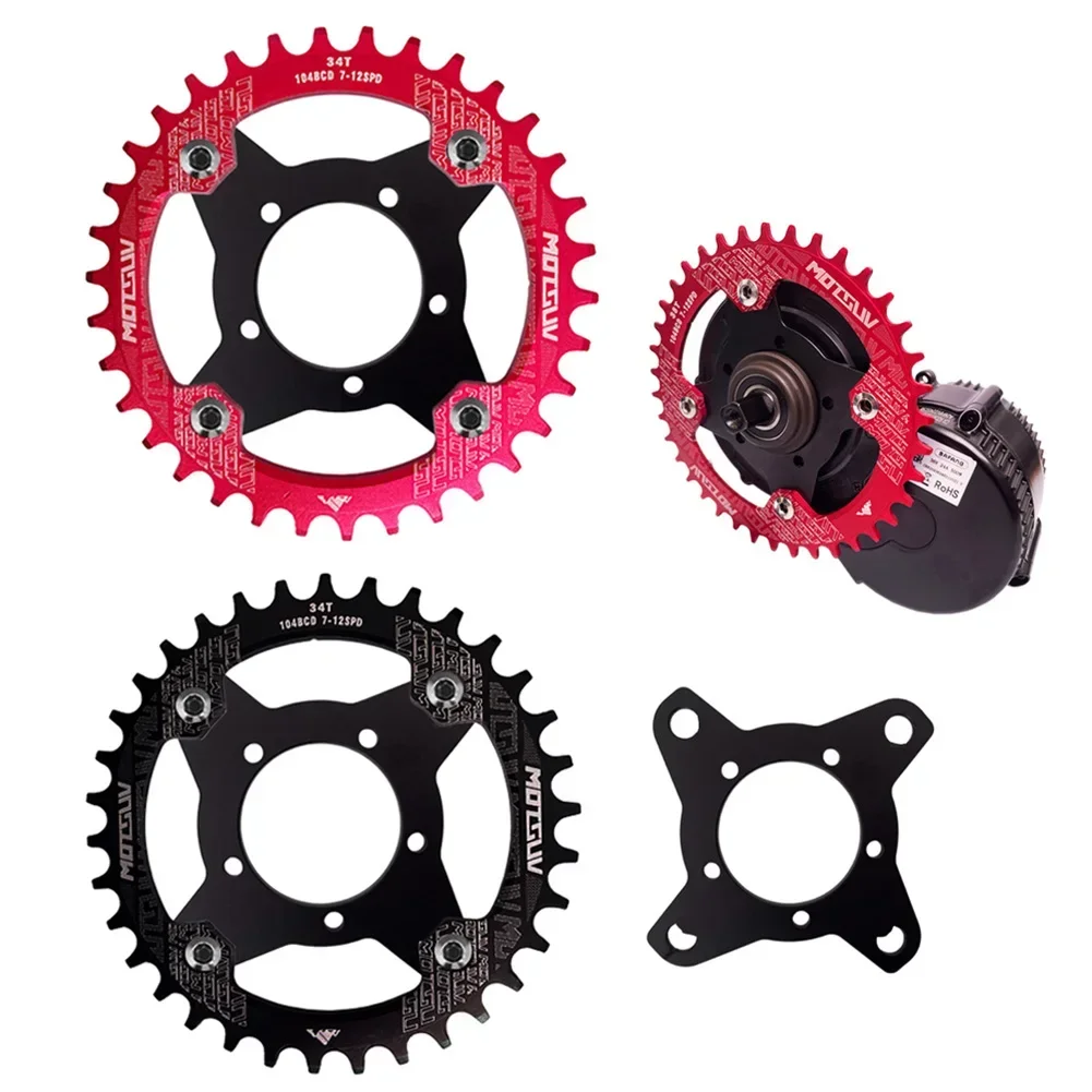 Corona Catena 42T Per Motore Bafang BBS01/02 - Piattello Offset Per Bici Elettrica Ebike
